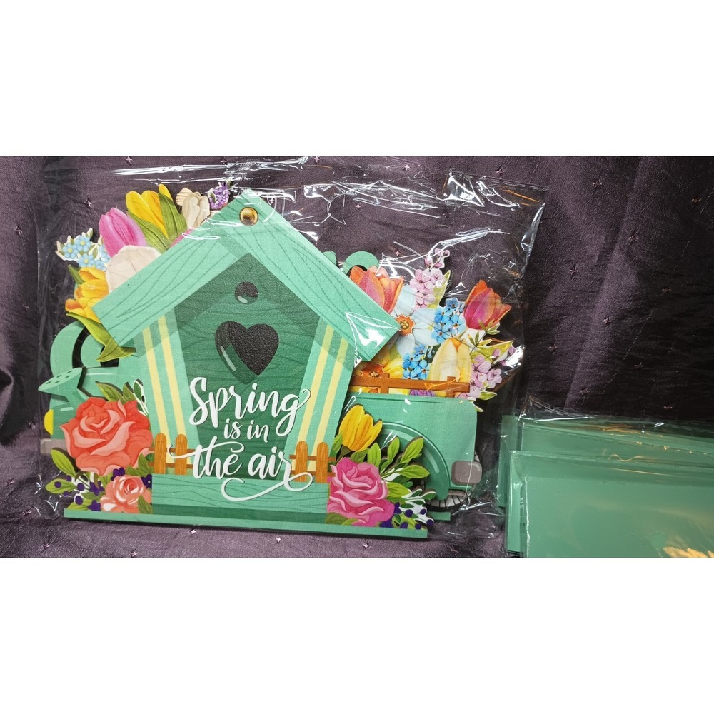 4 Pcs Hello Spring Table Decorations Spring Easter Table Fresh Style - Picture 2 of 7